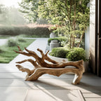 Handcrafted Branch Bench For Versatile Living Room Seating - view 2 of 8