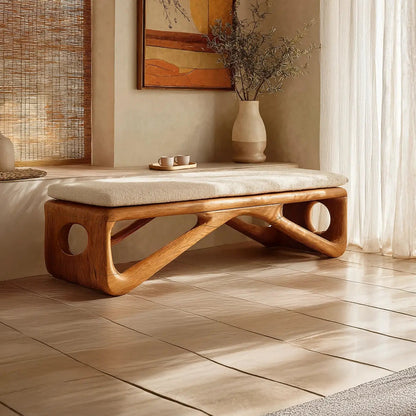 Farmhouse Wooden Bench For Cozy Bedroom Corners - view 1 of 7