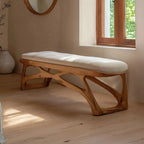 Minimalist Wooden Bench For Bedroom Interior Accent - view 1 of 7