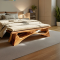 Handcrafted Solid Wood Bench For End-of-Bed Styling - view 1 of 7