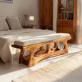 Handcrafted Curved Wood Bench For Furniture Styling - view 1 of 7