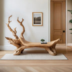 Mid Century Wooden Bench For Modern Living Room Decor - view 1 of 8