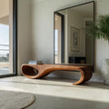Modern Sculptural Bench For Entryway And Living Room Decor - view 1 of 8