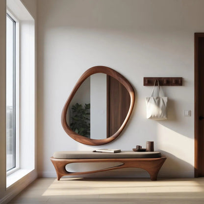 Modern Sculptural Entryway Bench For Living Room - view 1 of 8