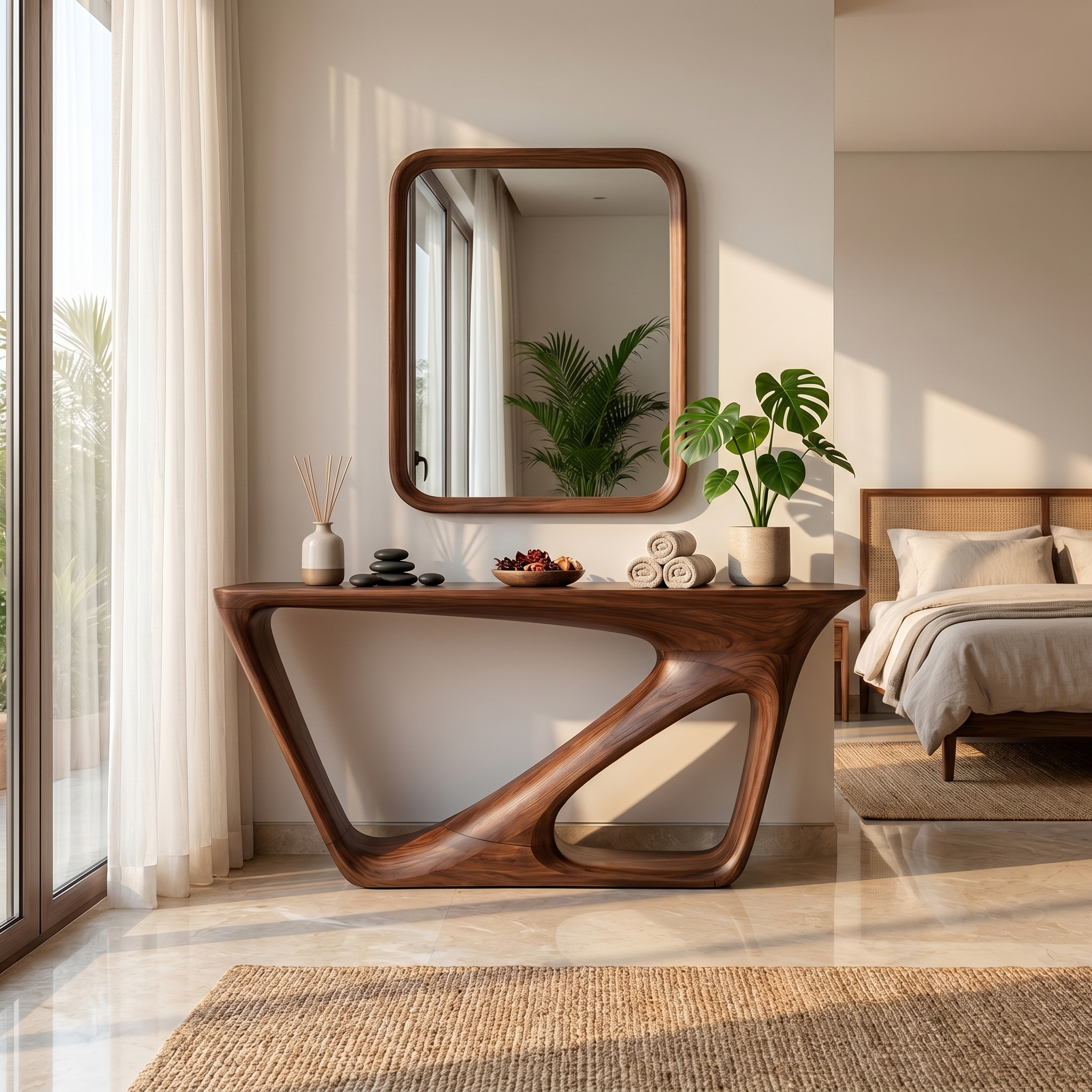 Mid Century Console Table Living Room Or Entryway - view 7 of 8