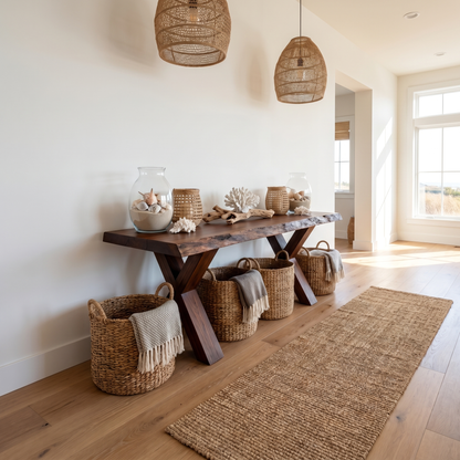 Rustic Console Table Farmhouse Entryway - view 7 of 8