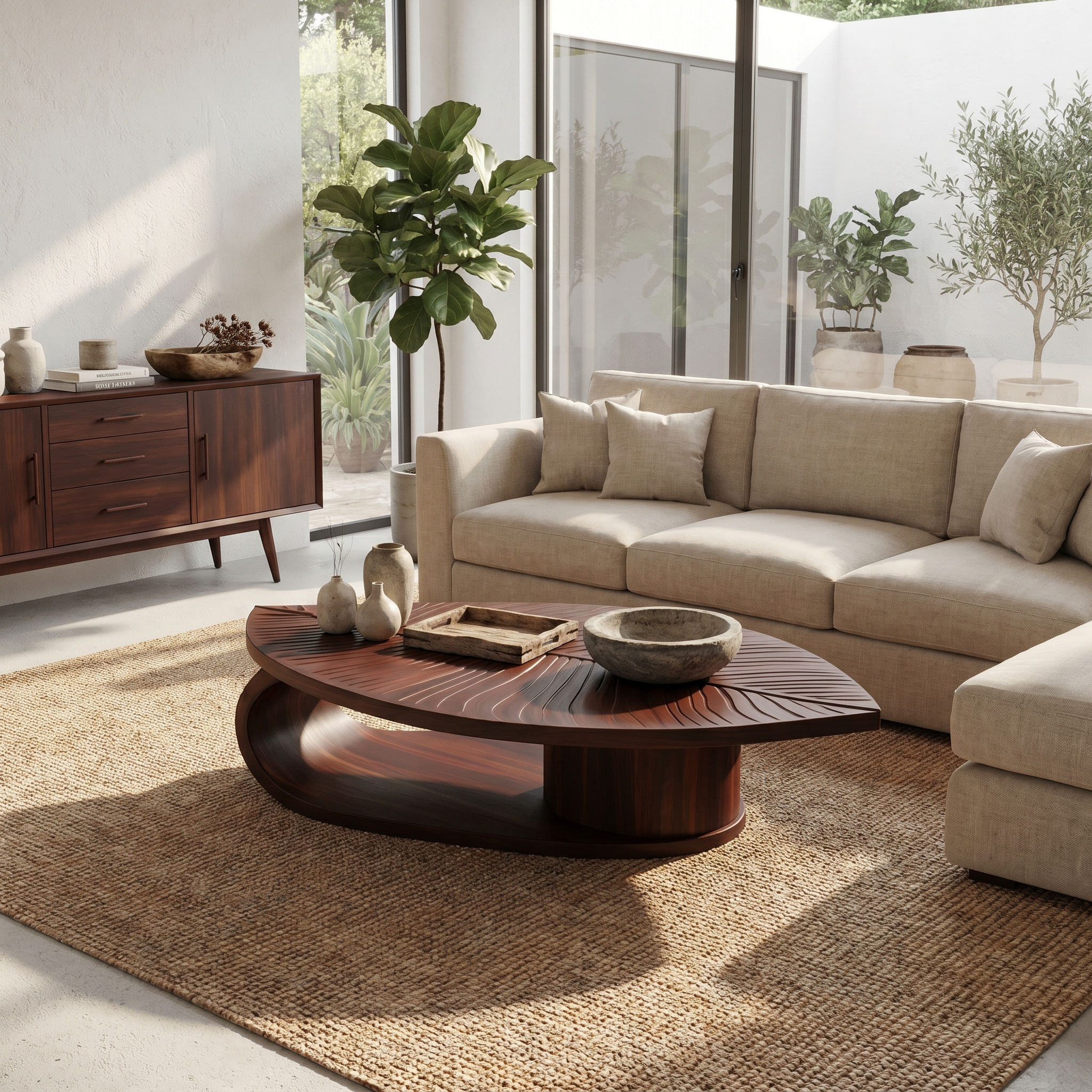 Scandinavian Solid Wood Coffee Table For Living Room - view 7 of 8