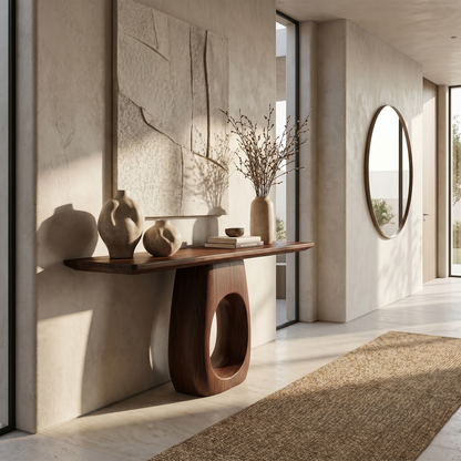 Artisan Organic Console Table Living Room And Hallway - view 7 of 8