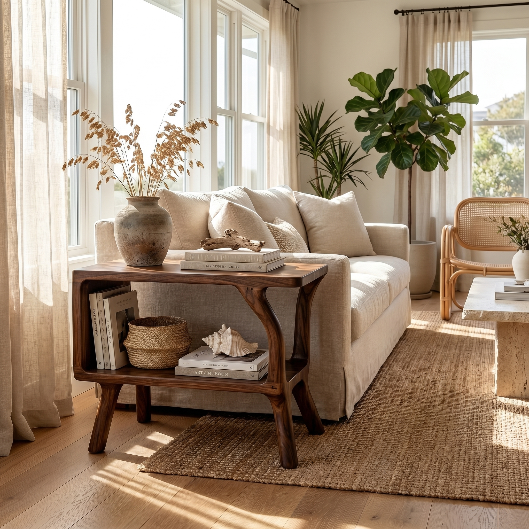 Free Standing Rustic Side Table Living Room - view 7 of 8