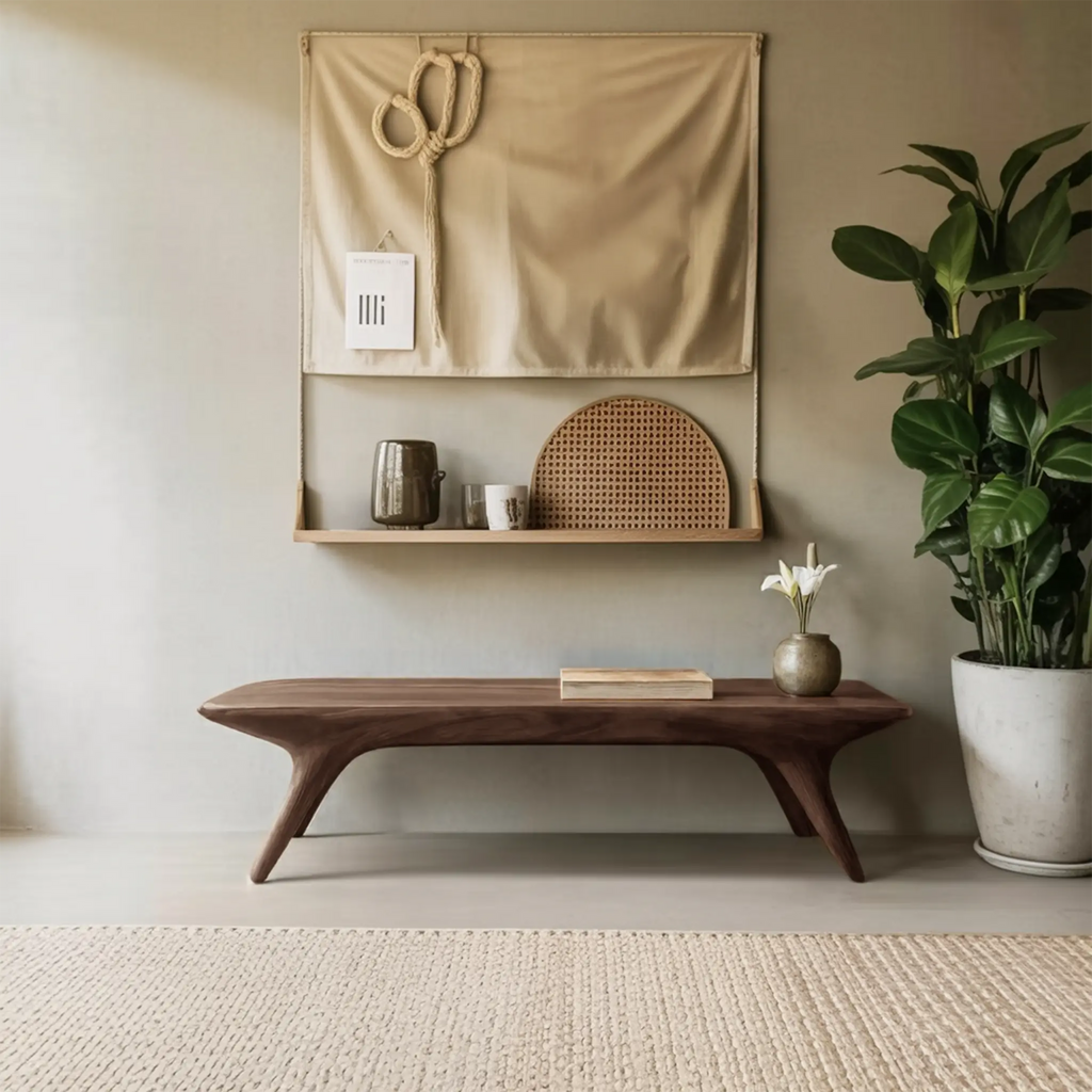 Modern Minimalist Entryway Bench For Hallway Or Bedroom Seating - view 7 of 8