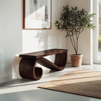 Organic Sculptural Bench For Entryway Or Living Room - view 7 of 8