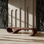 Modern Sculptural Bench For Entryway And Living Room Decor - view 7 of 8
